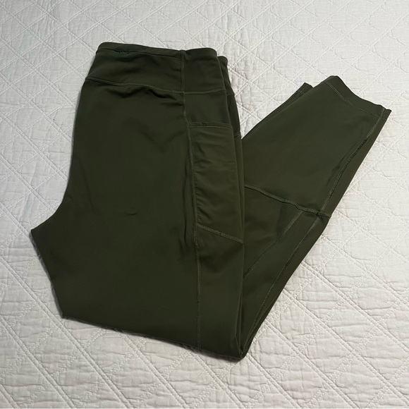 Duluth Olive Green Athletic Leggings - Picture 1 of 9